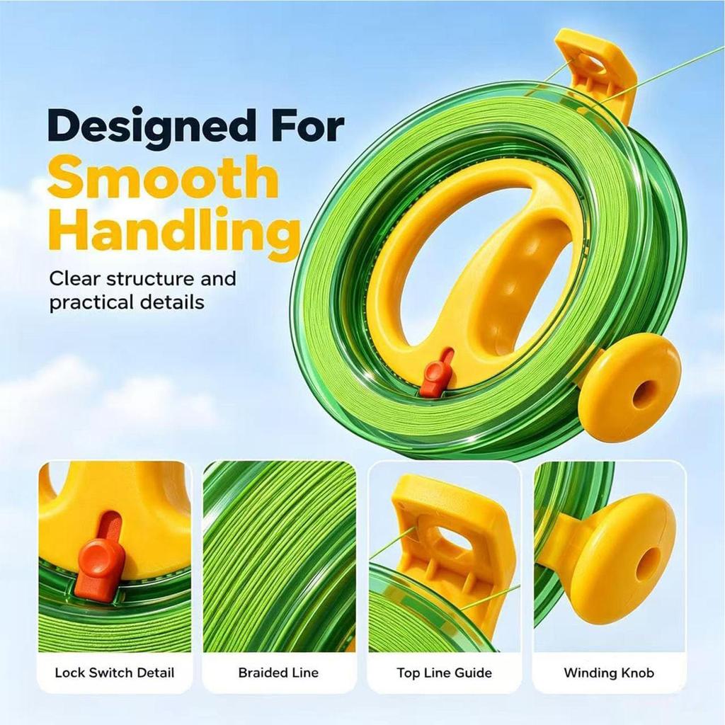 Diều Cuộn Dây Bay Điều Khiển Cuộn Bay Diều Line Winder Dành Cho Người Lớn Trẻ Em Sân Vườn Ngoài Trời Sân Sau Công Viên