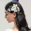 MAKY Ngọc Trai Kim Cương Giả Hoa Cưới Tóc Phụ Kiện Tóc Cho Nữ Handmade Đính Hạt Kẹp Tóc Đồ Trang Trí Tóc Trang Sức Cô Dâu Mũ Đội Đầu VN