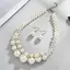 JULYHOT Thanh Lịch 3 Chiếc Ngọc Trai Nelace Bông Tai Bộ Trang Sức Dành Cho Nữ Đính Hạt Choker Nelace Tòn Ten Bông Tai Tiệc Cưới Cô Dâu Trang Sức Massivedeals