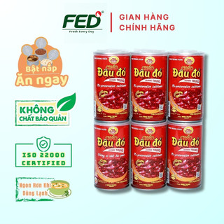 Cháo đậu đỏ Minh Trung 365g - Cháo Đậu Đỏ 6 (combo 6 lon) - FED