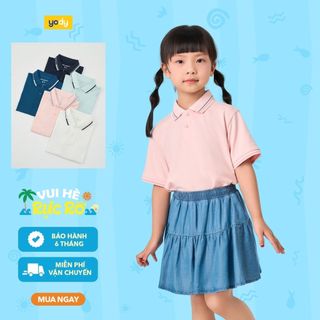 [Đồng giá] Áo polo trẻ em YODY PONTE ROMA COOL chạm mát tức thì siêu co giãn KAPO25S271