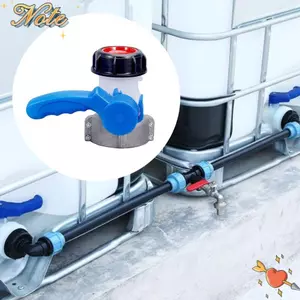 NOTE1 Nam Xuất Khẩu Van Bướm Công Tắc, 75mm Lít 62mm Đến 1000L Hộp Đựng IBC Tank Tap Pipe Connector, Garden Home Tool DN40 / DN50 Van Điều Khiển Lưu Lượng
