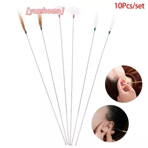 10 Cái Lông Ngỗng Earpi Wax Tẩy Curette Ear Dig Tool Muỗng Cleaner Sti