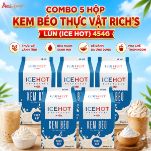 Kem Béo Thực Vật Rich's Lùn (Ice Hot) 454g, Bí Quyết Cho Đồ Uống Thơm Béo Chuẩn Vị