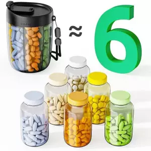 Bigapple 7 Lưới Lớn Cốc Đựng Thuốc Bổ Sung Người Tổ Chức Để Giữ 7 Vitamin Khác Nhau Thuốc Du Lịch Hộp Đựng Ống Hút RDG