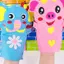 THEGIRL8B Con Rối Tay, Dụng Cụ Giảng Dạy Mẫu Giáo Nylon Nhựa, Dụng Cụ Giảng Dạy Không Dệt Đáng Yêu Động Vật Handmade Túi Chất Liệu Sinh Nhật