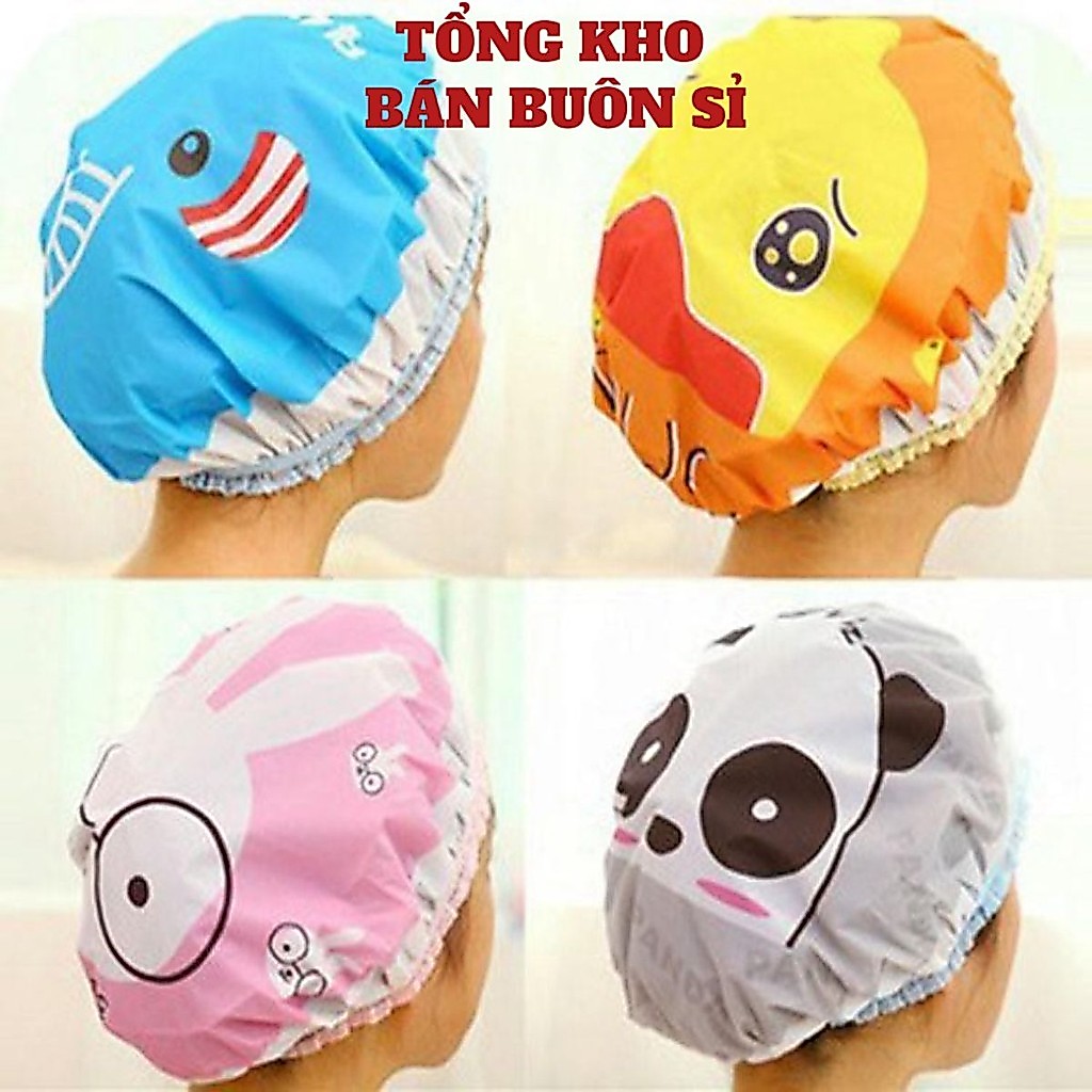 Nón Tắm 🍒SOKANY.STORE🍒 Mũ Tắm Trùm Đầu, Mũ Chụp Tóc Khi Tắm Hình Thú (Mẫu Ngẫu Nhiên)
