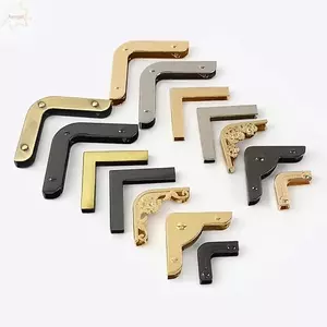 Khóa bảo vệ cạnh túi xách AWNGD, Chất liệu kim loại Kẹp trang trí Túi trang trí góc, 1PC Bảo vệ góc Bảo vệ cạnh Phụ kiện phần cứng Móc kim loại Túi xách