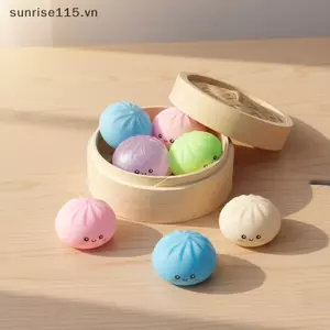 SSVN Mềm Hấp Buns Đồ Chơi Mô Phỏng Squishy Bánh Mì Giảm Căng Thẳng Trang Trí Để Bàn Cho Trang Trí Gia Đình Và Văn Phòng Món Quà Nén Dễ Thương.