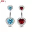 ECK Thời Trang Trái Tim Rốn Vòng Bụng Nút Xuyên Thép Không Gỉ Bụng Xuyên Trang Sức Cho Nữ Đi Biển Cơ Thể Xuyên HOT