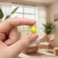 HFSHY Acrylic Dễ Thương Mặt Dây Trái Cây Chanh Mini DIY Trang Sức Quyến Rũ Mịn Màng Cho Tự Chế Vòng Tay Nelace Bông Tai Thủ Công Làm VN