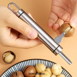 DONOVANQQ 2 trong 1 Nut Cracker, Dụng cụ mở đai ốc chống gỉ thủ công, Thiết kế thông minh đa năng Dụng cụ mở nhanh bằng thép không gỉ Pecan Tong Sheller cho gia đình