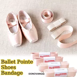Dây đeo giày ba lê DONOVANQQ, Dây đeo giày ba lê bằng vải Satin, Huấn luyện màu hồng 200cm Giày ba lê thoải mái Ruy băng hiệu suất bánh răng