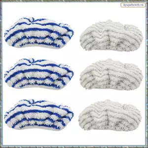 6 Miếng Lót Vải Microfibre Thay Thế Cho Clean & Steam ZR005801 Dòng RY7 / RY8 Không Thích Hợp Cho Dòng RX6