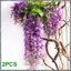 2 Cái 7Ft / Cái Cây Nho Wisteria Nhân Tạo, Hoa Vòng Hoa Wisteria Vine Mây Treo Hoa Cho Lễ Ngoài Trời