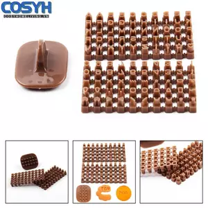<cosyh>Printing Mould 100pcs 10X8X1cm Decorative Easy To Use Plastic Brand New