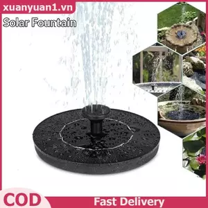 XUAN Mini Năng Lượng Mặt Trời Đài Phun Nước Hassle-Free Chạy Bằng Năng Lượng Mặt Trời Cho Sân Vườn Ngoài Trời Ao Bể Bơi Chim Tắm Thác Nước Trang Trí VN