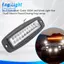 2X 7 Inch Dual-Color 100W Led Work Light Bar Flush Mount Flood Driving Fog Lamp