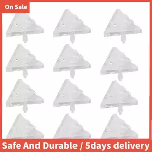 12 Chiếc Acrylic Góc Chân Đế Với Ốc Vít Bán Trong Suốt Trong Suốt 3 Lỗ Góc Phải Khớp Giá Đỡ