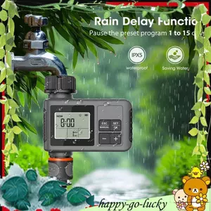 Hẹn giờ nước Hệ thống tưới vườn có thể lập trình 1 Ổ cắm Bộ điều khiển van thời gian thông minh Bộ phun nước mưa phích cắm Vương quốc Anh