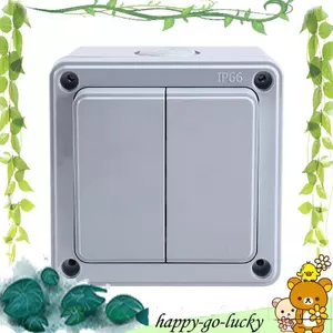 Dành cho công tắc điện sân vườn / sân / ngoại thất- Công tắc tường ngoài trời chống nước IP66 Nút ấn 16A Thiết kế băng đảng-2