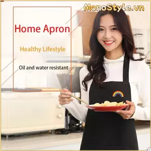Tạp dề MONOSTYLE, Tạp dề nhà bếp PVC chống dầu, không tay có thể lau tay Khách sạn chống thấm nước Nhà hàng Tạp dề thịt nướng đầu bếp