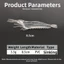 SAMO 5 Cái / bộ Mồi Tôm Nhân Tạo, Mồi Câu Cá Tôm PVC 3.5g / 8.5cm, Đuôi Linh Hoạt Hình Thực Tế Tôm Mồi Câu Cá