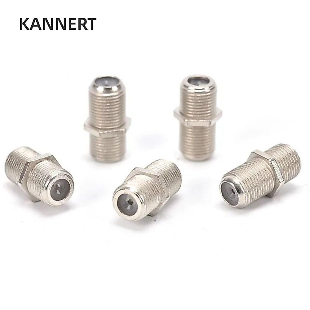 Bộ chuyển đổi khớp nối loại F KANNERT, được sử dụng trong Video F Cáp nối dài hai chiều Jack F / F nữ, Cáp đồng trục RG6 Coax Nữ sang Nữ Đầu nối cáp TV kết trực tiếp chất lượng cao