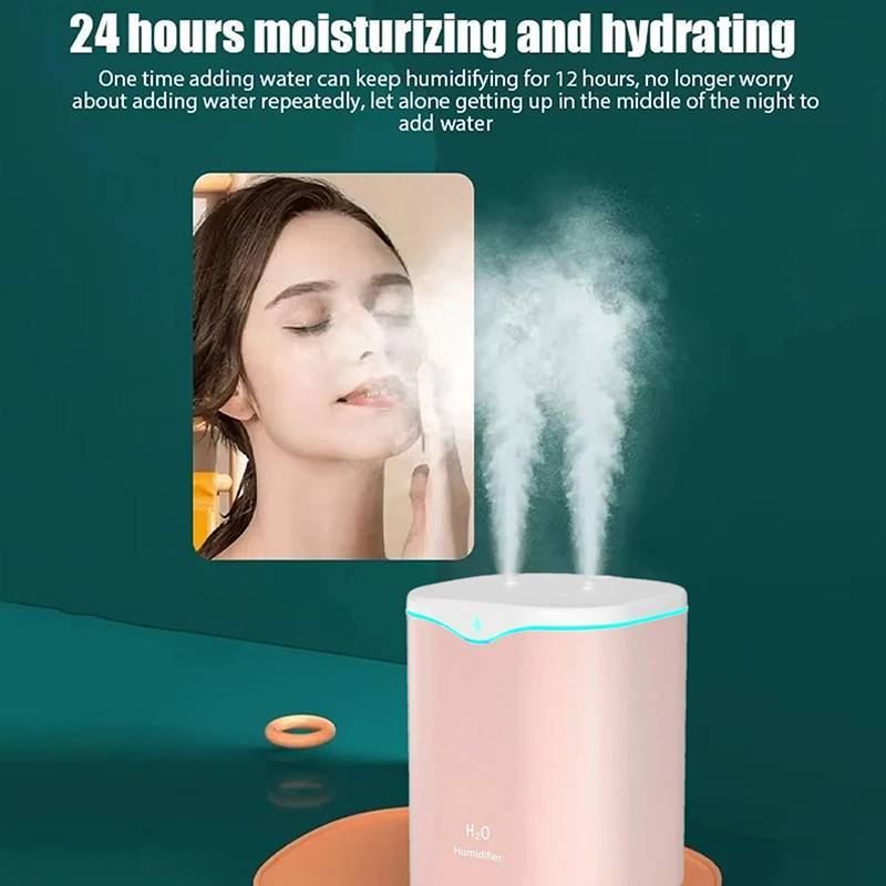 Máy tạo độ ẩm phun sương mát JINHF cho phòng ngủ, Máy tạo độ ẩm không khí siêu âm siêu yên tĩnh 2L, Máy tạo độ ẩm trên cùng, độ ẩm để bàn chạy bằng USB HOT