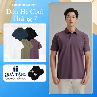 Áo Polo Nam ProCool New Gen ICONDENIM, công nghệ hạt làm mát, vải Cool Fabric độc quyền co giãn giữ form tốt PLID0228