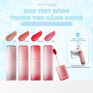 Son Tint Bóng Trong Veo Căng Mọng Aperire Breeze Dewy Tint 4.5g
