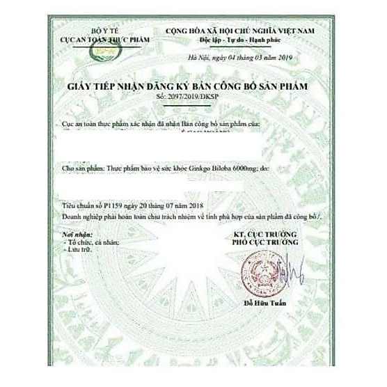 Australian Supplement Capsules Ginkgo Biloba 6000mg – 5