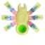 Con quay đồ chơi spinner hình nhện vui nhộn
