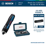 Máy vặn vít pin Bosch Go 3 (SOLO) + Tặng kèm 1 Bộ vặn vít đa năng 46 món — ảnh 1