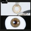 Lens mắt 604 Brown màu nâu vân tia mắt mèo viền nhạt nổi bật, size nhỏ - LUNA EYES brand