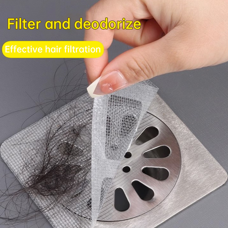 Miếng dán thoát nước sàn dùng một lần Màn hình lọc chống tắc nghẽn Màn hình lọc bồn rửa phòng tắm