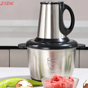 ZSDN Máy Xay Thực Phẩm ZSDN, Máy Xay Thịt Điện 3L Bằng Thép Không Gỉ, Máy Xay Thịt Hạng Nặng Mini Mini Mini Kích Thước Nhỏ Chạy Bằng Điện Sử Dụng Nhà Hàng
