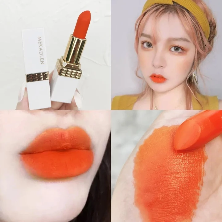 McAttileon Cam Son Môi Cà Rốt Hoa Hồng Đỏ mận Anh Đào Son Môi Sinh Viên Đảng Trơn Mờ AYMA