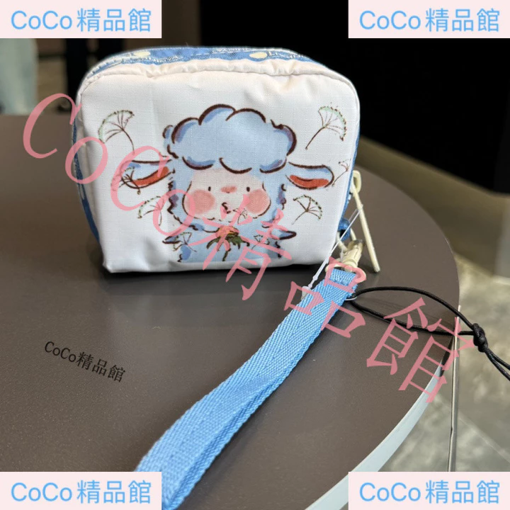 Lishijinya Lamb Nhẹ Chống Thấm Nước Dây Đeo Tay Ly Hợp Chìa Khóa Ví Đựng Tiền Xu Túi Bảo Quản Túi Đựng Mỹ Phẩm Nữ Túi Vuông Nhỏ Túi Đựng Mỹ Phẩm In AB Side 6701