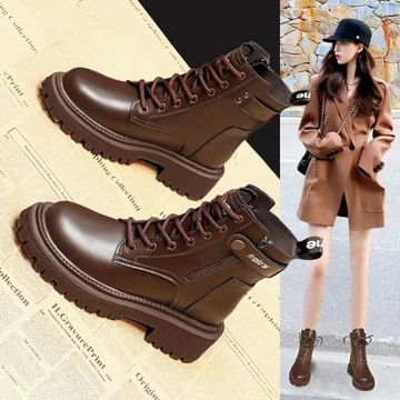 Giày bốt nữ nhỏ Giày bốt Martin Nữ, Giày bốt ngắn nữ đế dày phong cách Anh Quốc, Giày bốt nữ thoải mái phù hợp