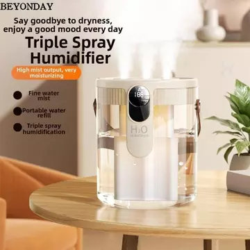 Máy tạo độ ẩm không khí BEYONDAY, Máy tạo độ ẩm lấp đầy hàng đầu có thể sạc lại di động, Máy tạo sương mù 1,5L có đèn LED Máy tạo độ ẩm thông minh cho phòng ngủ, văn phòng tại nhà