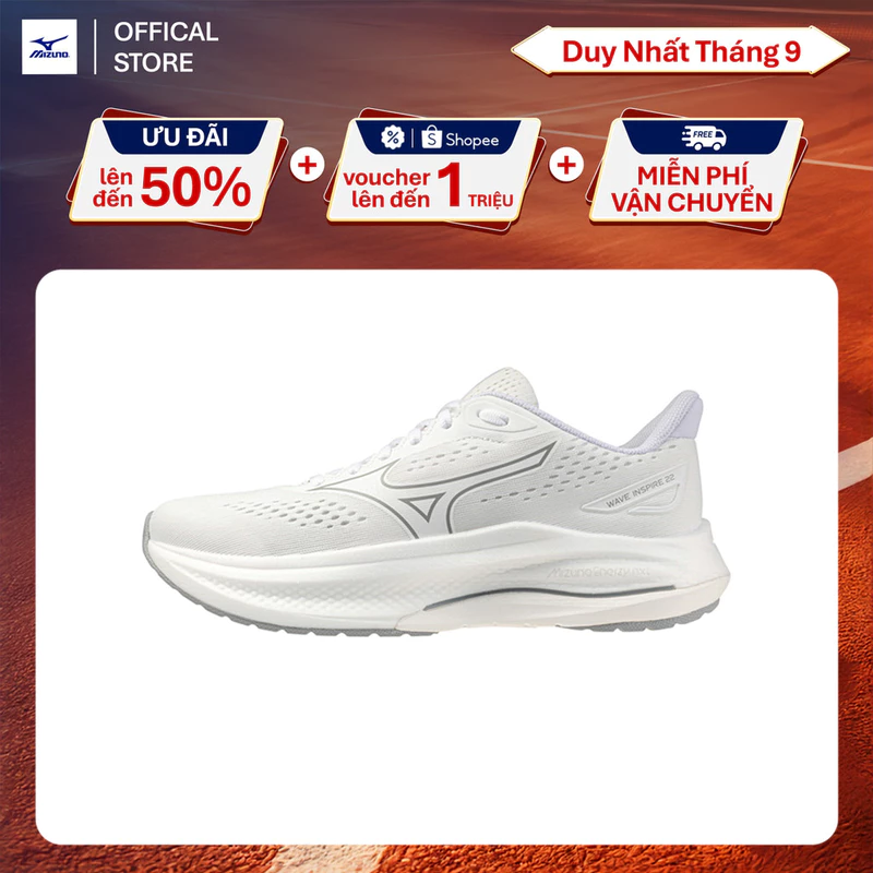 Giày Chạy Bộ Nữ Mizuno Wave Inspire 22 - Trắng - J1GD264427 — ảnh 1