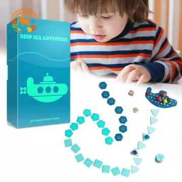 CANAMEK Biển Sâu Phiêu Lưu Ban Trò Chơi Tiệc Gia Đình Thẻ Trò Chơi Vui Nhộn Thẻ Trò Chơi Đồ Chơi Bạn Bè Tương Tác Đồ Chơi Thẻ Kho Báu Trò Chơi CSF