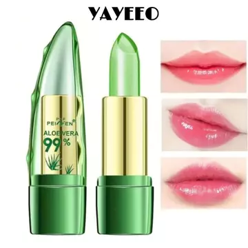 Son dưỡng môi đổi màu YAYEEO, Dụng cụ trang điểm lâu trôi Aloe Lip Balm, Mỹ phẩm Lip Water Feel Chống nhăn Hydrating Lip Oil Girl