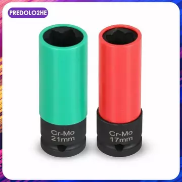 2 Miếng Ổ Cắm Chống Trộm Có Tay Nhựa Chống Rỉ Sét Khóa Bánh Xe Ổ Cắm Lug Nut Remover Set Nhỏ Gọn Cho Chủ Ô Tô, Nhà Để Xe