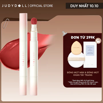 Son Đầu Bông JUDYDOLL Matte Lip Cream Son kem Mịn lì Mờ vân môi Lâu trôi 1,9ml
