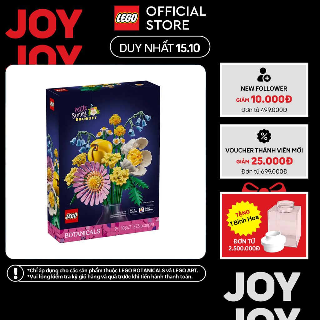 LEGO BOTANICALS 10347 Đồ Chơi Lắp Ráp Bó Hoa Nhỏ Tươi Tắn (373 chi tiết)