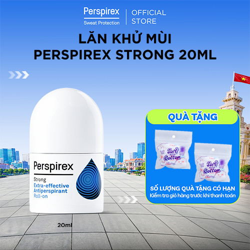 Lăn Khử Mùi Perspirex Strong: Dành cho da thường hay đổ mồ hôi, hiệu quả lên tới 5 ngày
