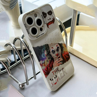 Ốp điện thoại Cool The Joker cho iPhone 17 / 17 Air / 16E / 15 Plus / 14 / 13 / 12 / 11 / Pro Max. Chống sốc và chống rơi. Hộp đựng túi khí kiểu áo khoác silicon lỏng che phủ toàn diện