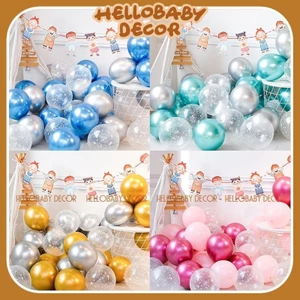Set 20 bóng trong mix màu 25cm trang trí tiệc - sinh nhật - cưới hỏi